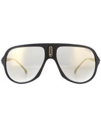 Carrera - Aviator Matte Black Grey Bronze Mirror Sunglasses - Lyst