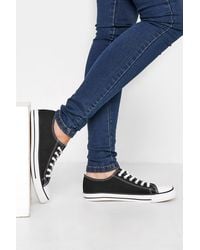 Long Tall Sally - Canvas Low Trainers - Lyst