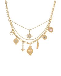 Bibi Bijoux - Gold 'mexicana' Charm Necklace - Lyst