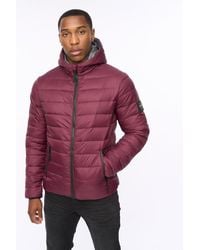 Crosshatch - Gattering Lightweight Hooded Quilted Puffer Jacket - Lyst