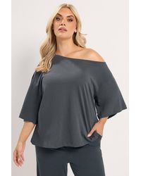 Yours - Slash T-Shirt & Trouser Set - Lyst