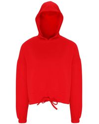 Tridri - Cropped Oversize Hoodie - Lyst