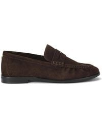 Carvela Kurt Geiger - 'Santi Loafer' Suede Flats - Lyst