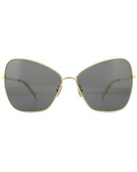 Celine - Cat Eye Shiny Endura Gold Smoke Sunglasses - Lyst