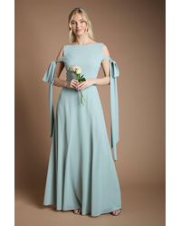 Coast - Bow Sleeve Chiffon Bridesmaid Maxi Dress - Lyst