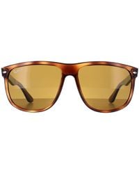 Ray-Ban - Rectangle Tortoise Polarized 4147 Sunglasses - Lyst