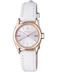 Furla - Eva Dial Calfskin Leather Watch - Lyst
