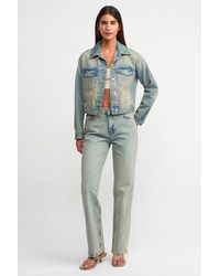 Dilvin - Cotton Denim Jacket - Lyst
