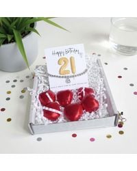 Aye Do Gifts - 21St Birthday Cubic Zirconia Bracelet & Balloon Hamper - Lyst