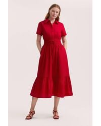 Finery London - Penny Cotton Midi Shirt Dress - Lyst
