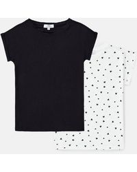 Dorothy Perkins - Tall 2 Pack Cotton Roll Sleeve T-shirt - Lyst