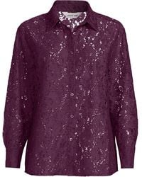 Lands' End - Petite Lacey Long Sleeve Shirt - Lyst