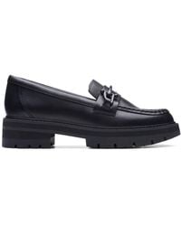 Clarks - Orianna Bit Leather Loafers, Slip Ons - Lyst