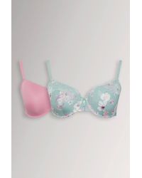 Yours - 2 Pack Floral Print T-Shirt Bras - Lyst