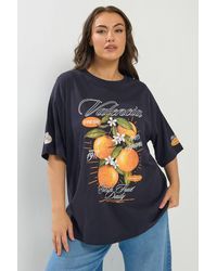 Yours - 'Valencia' Relaxed T-Shirt - Lyst