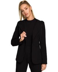 Love Lace - Knitted Collared Casual Jacket - Lyst
