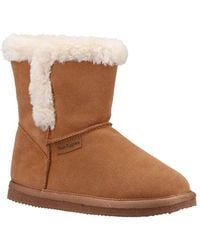 Hush Puppies - 'Ashlynn' Suede Slipper Booties - Lyst