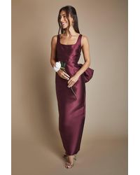 Coast - Twill Sleeveless Column Bridesmaid Dress With Statement Bow Back - Lyst