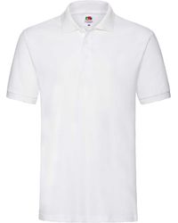 Fruit Of The Loom - Premium Fitted Short-Sleeved Polo Shirt - Lyst