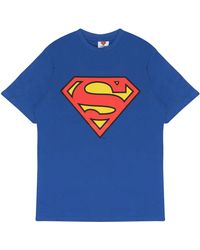 Dc Comics - Superman Classic Logo Men's T-shirt - Lyst