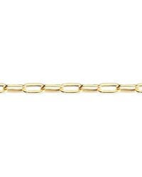 Jewelco London - 9Ct Flat Oval Paperclip 3.5Mm Chain Link Bracelet 7.5 Inch - Lyst
