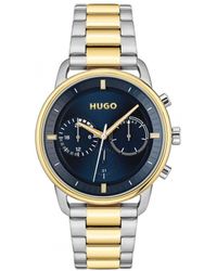HUGO - Advise Plated Stainless Steel Fashion Analogue Watch - 1530235 - Lyst