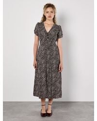 Apricot - Animal Print Midaxi Dress - Lyst