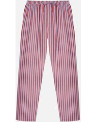 British Boxers - 'york Stripe' Crisp Cotton Pyjama Trousers - Lyst