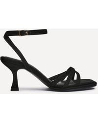 Linzi - Faro Faux Suede Strappy Heeled Sandals - Lyst