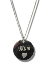 Aye Do Gifts - Mum Disc Necklace & Heart Symbol - Lyst