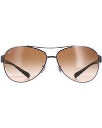Ray-Ban - Aviator Gunmetal Gradient Sunglasses - Lyst