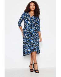 M&CO. - Abstract Animal Print Wrap Dress - Lyst