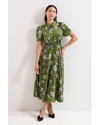Phase Eight - Bella Floral Print Pleat Dress - Lyst