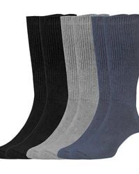 Chums - 6 Pack Value Cotton Blend Diabetic Socks - Lyst