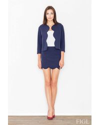Love Lace - Jacket & Mini Skirt Set 3/4 Sleeve - Lyst