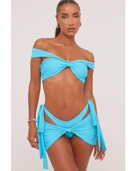 EGO - Knotted Tie Mini Bikini Set - Lyst