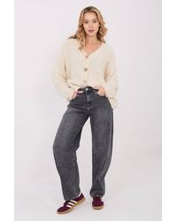Love Lace - Soft V Neck Button Cardigan Sweater - Lyst