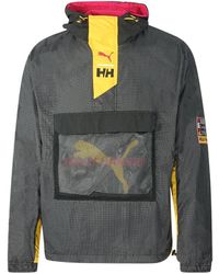 PUMA X Helly Hansen White Pullover Jacket in Grey for Men Lyst UK