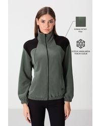 TOMMY LIFE - Color Block Oversized Zip-Collar Sweatshirt - Lyst