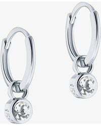 Ted Baker - Sinalaa Tone Crystal Huggie Earrings Tbj3028-01-02 - Lyst