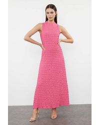 WOVCOR - Textured Sleeveless Maxi Dress W/ Relaxed Silhouette - Lyst