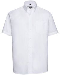 Russell Collection - Oxford Easy-Care Short-Sleeved Shirt - Lyst