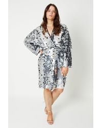 Coast - Plus Statement Sequin Kimono Mini Dress - Lyst