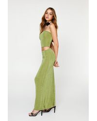 Nasty Gal - Slinky Tube Top And Maxi Skirt Two Piece Set - Lyst