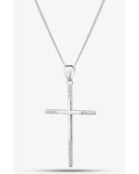 T.H.Baker - Crystal Cross Pendant 18482 N2326 - Lyst