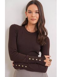 Hiccup - Crew Neck Knit Sweater - Lyst
