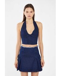 Shnoo - Denim Cargo Mini-Skirt - Lyst