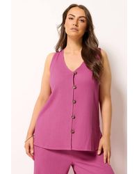 Yours - Textured Waistcoat - Lyst