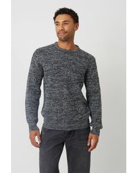Brave Soul - Crew Neck Textured Knit Jumper - Lyst