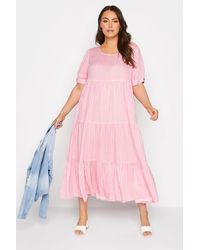Yours - Plus Size Maxi Smock Dress - Lyst